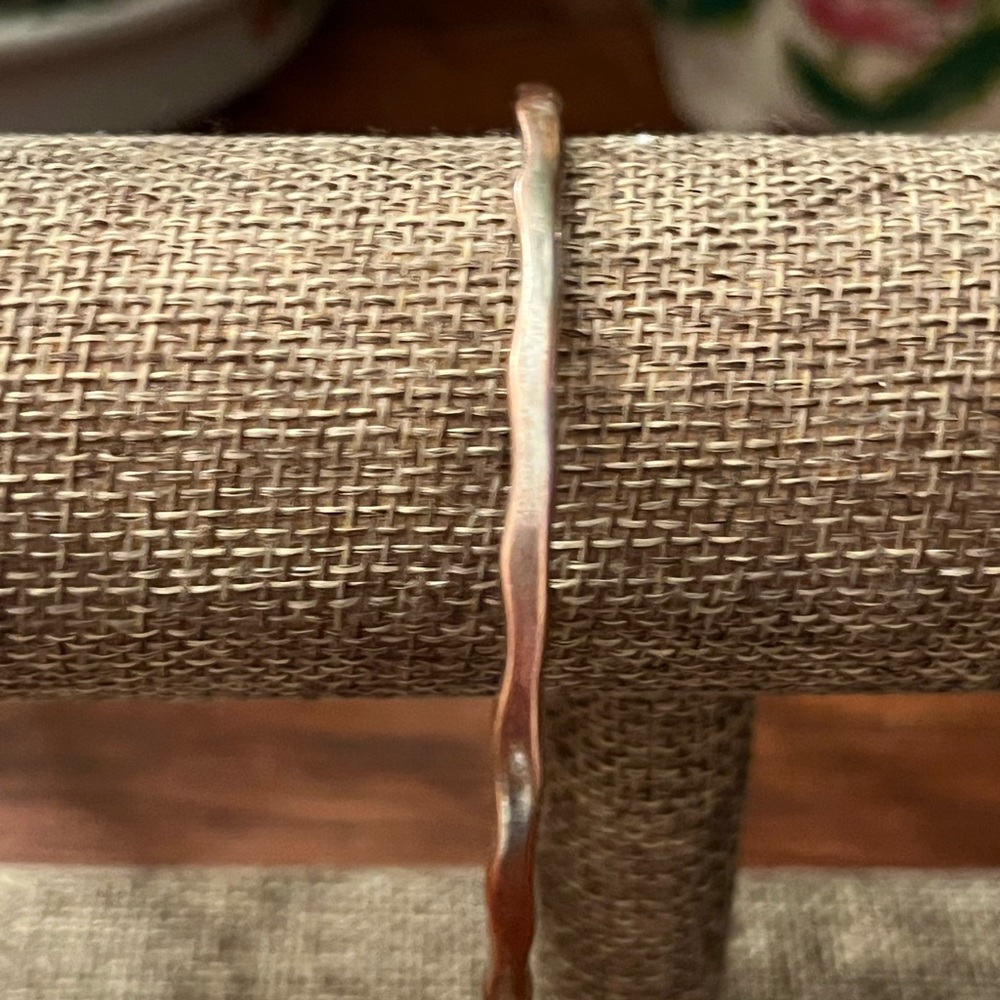 Stacking Bracelets Sterling Silver Hammer And A C… - image 6